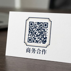 学生情侣商务合作二维码